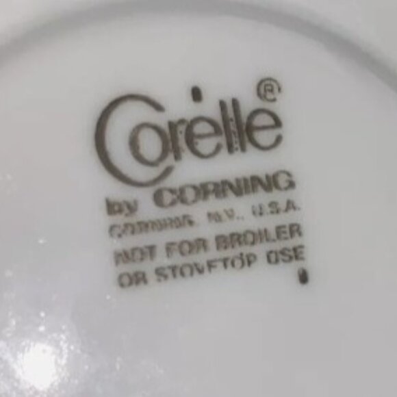 3 Vintage Corelle Woodland Brown cup & saucer sets hook handle Corning 6 pcs EUC - Picture 8 of 8